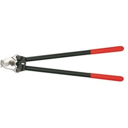 KN-9521600 KNIPEX | Кабелерез рез: кабель d 27мм (150кв.мм AWG 5/0) L-600мм стальной корпус обливные рукоятки сменная ножевая головка черн.