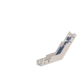 Н0122350412 СОЭМИ Ст.Оскол | Угол для лотка внутренний 45град. 100х65 сталь 0.7мм ЛМс-45В цУТ2.5 оцинк.