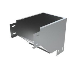 LO6510 КМ-Профиль | Угол для лотка вертикальный внешний с разворотом трассы на 180град. 300х50 сталь 1мм VLTD90-50-300
