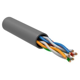 LC1-C5E04-111-S-R ITK | Кабель витая пара U/UTP кат.5E 4х2х24AWG PVC сер. РФ/С (уп.305м)