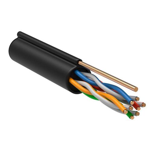 BC3-C5E04-159-305-R-G GENERICA | Кабель витая пара U/UTP кат.5E 4PR 24 AWG LDPE 1м трос РФ (уп.305м)