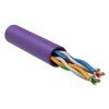 LC1-C5E04-126 ITK | Кабель витая пара U/UTP кат.5E 4х2х24AWG solid LSZH фиолет. (уп.305м)