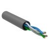 BC1-C5E02-111-100-R-G GENERICA | Кабель витая пара U/UTP кат.5E 2PR 24 AWG PVC 1м сер. РФ (уп.100м)