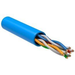 LC1-C5E04-113 ITK | Кабель витая пара U/UTP кат.5E 4х2х24AWG solid PVC син. (305м) (м)