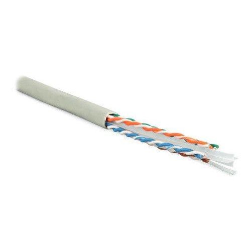 42047 Hyperline | Кабель витая пара U/UTP кат.6 4х2х23AWG solid PVC UUTP4-C6-S23-IN-PVC-GY-305 сер. (м)