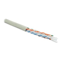 42048 Hyperline | Кабель витая пара U/UTP кат.6 4х2х23AWG solid LSZH нг(А)-HF UUTP4-C6-S23-IN-LSZH-GY-305 сер. (уп.305м)