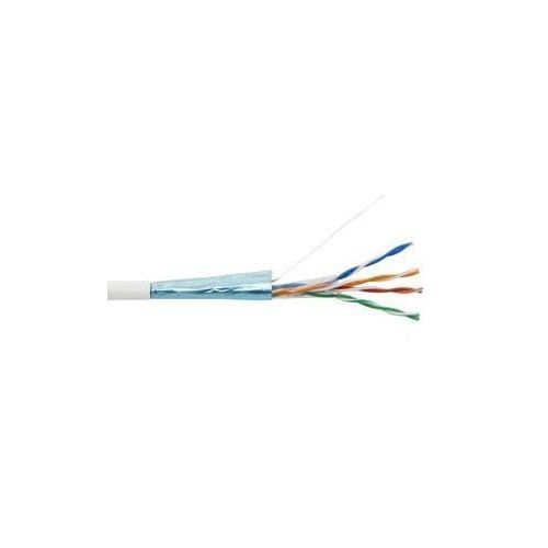 39566 Hyperline | Кабель витая пара экранир. F/UTP кат.5E 4 пары 24 AWG ож solid экран-фольга PVC -20град.C-+75град.C FUTP4-C5E-S24-IN-PVC-WH-305 гарантия: 15 лет компонентн. / 25 лет системн. бел. (уп.305м)