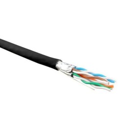 445090 Hyperline | Кабель витая пара экранир. U/FTP кат.6 4 пары 23 AWG ож solid каждая пара в фольге LSZH нг(А)-HF -20град.C-+60град.C гарантия: 15 лет компонентн. / 25 лет системн. UFTP4-C6-S23-IN-LSZH-BK-500 черн. (уп.500м)