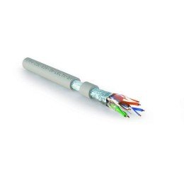 426000 Hyperline | Кабель витая пара F/UTP кат.5E 4 пары 24 AWG ож solid экран-фольга нг(А)-LSLTх внутр. FUTP4-C5E-S24-IN-LSLTх-GY-305 сер. (уп.305м)