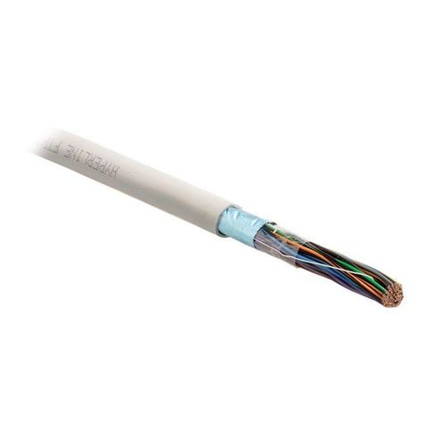 19960 Hyperline | Кабель витая пара экранир. F/UTP кат.3 25 пар 24 AWG ож solid экран-фольга PVC 20град.C-+50град.C FUTP25-C3-S24-IN-PVC-GY сер. (м)