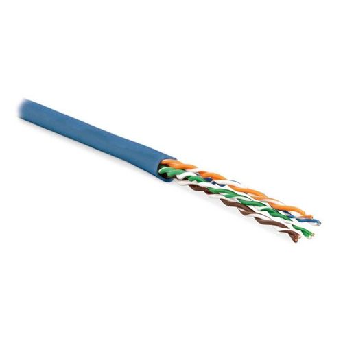 236308 Hyperline | Кабель витая пара неэкранир. U/UTP кат.5E 4 пары 24 AWG мж patch PVC -20град.C-+75град.C UUTP4-C5E-P24-IN-PVC-BL-305 син. (уп.305м)