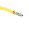 19C-U6-12YL-B305 Eurolan | Кабель U/UTP кат.6 4 пары 23 AWG нг(А)-HF внутр. прокладки желт. (305м) (кор.)