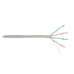 NKL 2100A-GY NIKOLAN | Кабель U/UTP кат.5E (класс D) 4 пары 24 AWG (0.49мм) тест по ISO/IEC 100МГц ож BC чистая медь внутр. PVC нг(А) сер. (уп.305м) NIKOLAN