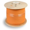 7639c Cabeus | Кабель витая пара S/FTP кат.7a 4х2х23AWG solid LSZH нг(А)-HF SSTP-4P-Cat.7a-SOLID-IN-LSZH оранж. (уп.305м)