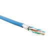 404361 Hyperline | Кабель витая пара экранир. U/FTP кат.6 4 пары 23 AWG ож solid каждая пара в фольге LSZH нг(А)-HF -20град.C-+60град.C гарантия: 15 лет компонентн. / 25 лет системн. UFTP4-C6-S23-IN-LSZH-BL-500 син. (уп.500м)