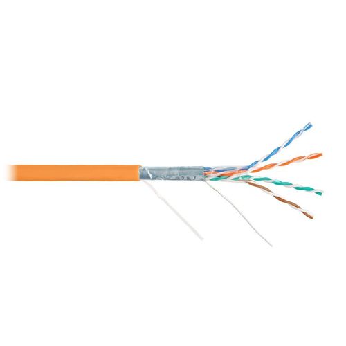 NKL 2200C-OR NIKOLAN | Кабель витая пара F/UTP кат.5E 4х2х24AWG solid LSZH оранж. (уп.305м) NIKOLAN