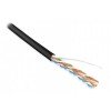 42015 Hyperline | Кабель витая пара U/UTP кат.5E 4 пары 24 AWG ож solid PVC -20град.C-+75град.C UUTP4-C5E-S24-IN-PVC-BK-305 черн. (уп.305м)