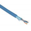 236279 Hyperline | Кабель витая пара экранир. F/UTP кат.5E 4 пары 26 AWG мж patch PVC FUTP4-C5E-P26-IN-P C-BL-305 (FTP4-C5E-PATCH-BL-305) син. (уп.305м)