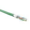 445091 Hyperline | Кабель витая пара экранир. U/FTP кат.6 4 пары 23 AWG ож solid каждая пара в фольге LSZH нг(А)-HF -20град.C-+60град.C гарантия: 15 лет компонентн. / 25 лет системн. UFTP4-C6-S23-IN-LSZH-GN-500 зел. (уп.500м)