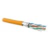 445117 Hyperline | Кабель витая пара U/FTP кат.6A (10GBE) 4 пары 23 AWG ож solid каждая пара в экране без общего экрана PVC UFTP4-C6A-S23-IN-PVC-OR-500 оранж. (уп.500м)