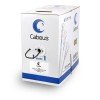 7252c Cabeus | Кабель витая пара U/UTP кат.5E 4х2х24AWG solid PVC нг(А)-LS UTP-4P-Cat.5e-SOLID-BK черн. (уп.305м)