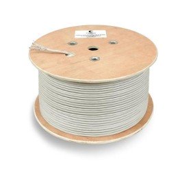 7196c Cabeus | Кабель витая пара U/FTP кат.6a 4х2х23AWG solid PVC нг(А)-LS STP-4P-Cat.6a-SOLID-IN-PVC сер. (уп.305м)