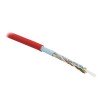 444624 Hyperline | Кабель витая пара экранир. F/UTP кат.5E 4 пары 24 AWG ож solid экран-фольга PVC -20град.C-+75град.C FUTP4-C5E-S24-IN-PVC-RD-305 гарантия: 15 лет компонентн. / 25 лет системн. красн. (уп.305м)