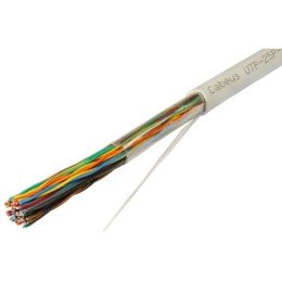 7279c Cabeus | Кабель витая пара UTP (U/UTP) кат.3 25 пар 24 AWG ож solid PVC нг(А)-LS UTP-25P-Cat.3-IN (м)