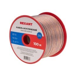 01-6205-3 Rexant | Кабель Stereo 2х1.0 Blue Line (м)