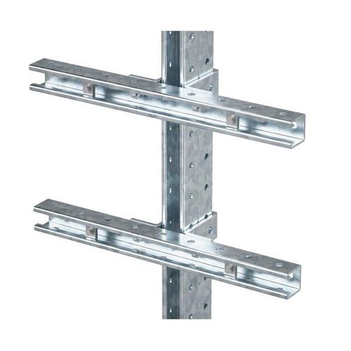 EX-D3SPR06U DKC | Комплект монтажных профилей на стойку для крепления 3 оболочки(ек) с видом защиты Ex d L500мм гор. оцинк.
