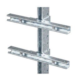 EX-E2SPR04 DKC | Комплект монтажных профилей на стойку для крепления 2 оболочки(ек) с видом защиты Ex e L400мм гор. оцинк.
