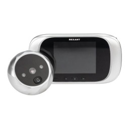 45-1112 Rexant | Видеоглазок дверной DV-112 с цветным LCD-дисплеем 2.8дюйм с функцией записи фото и звонком