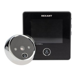 45-1113 Rexant | Видеоглазок дверной DV-113 с цветным LCD-дисплеем 2.8дюйм с функцией звонка и записи фото встр. аккум.
