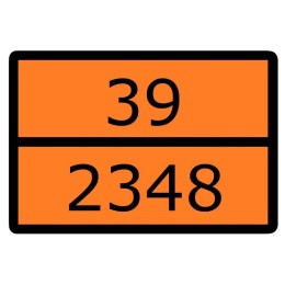 an-7-39-2348 EKF | Знак для маркировки опасных грузов "Номер ООН 39/2348" 300х400мм пленка самоклеящаяся