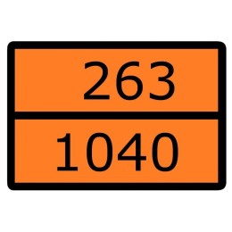 an-7-263-1040 EKF | Знак для маркировки опасных грузов "Номер ООН 263/1040" 300х400мм пленка самоклеящаяся