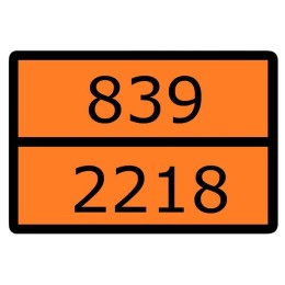 an-7-839-2218 EKF | Знак для маркировки опасных грузов "Номер ООН 839/2218" 300х400мм пленка самоклеящаяся