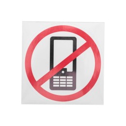 56-0042 Rexant | Наклейка запрещающий знак "Использование мобильных телефонов запрещенно" 150х150мм