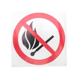 56-0056-1 Rexant | Наклейка знак пожарной безопасности "Запрещается пользоваться открытым огнем и курить" d180мм