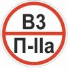 pn-b3-p-lla EKF | Знак "Категории помещения по взрывопожарной и пожарной опасности В3 П-IIа" 200х200мм пластик