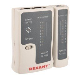 12-1006 Rexant | Тестер кабеля RJ45+RJ11 (HT-C004) (TL-468)
