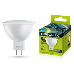 13626 Ergolux | Лампа светодиодная LED-JCDR-9W-GU5.3-6K JCDR 9Вт GU5.3 6500К 172-265В