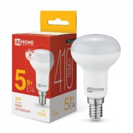 4690612030838 IN HOME | Лампа светодиодная LED-R39-VC 5Вт рефлектор 3000К тепл. бел. E14 410лм 230В IN