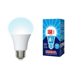 UL-00004026 Volpe | Лампа светодиодная LED-A60-16W/NW/E27/FR/NR Norma 16Вт матовая E27 (упак. картон)