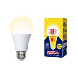 UL-00004027 Volpe | Лампа светодиодная LED-A60-16W/WW/E27/FR/NR Norma 16Вт матовая E27 (упак. картон)