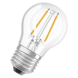 4058075603073 LEDVANCE | Лампа светодиодная филаментная LED SUPERSTAR+ CL P FIL 40 dim 3.4W/927 3.4Вт 2700К тепл. бел. E27 470лм P угол пучка 320град. 220-240В диммир. (замена 40Вт) прозр. стекло