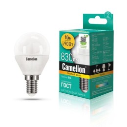 13565 Camelion | Лампа светодиодная LED10-G45/830/E14 10Вт 220В