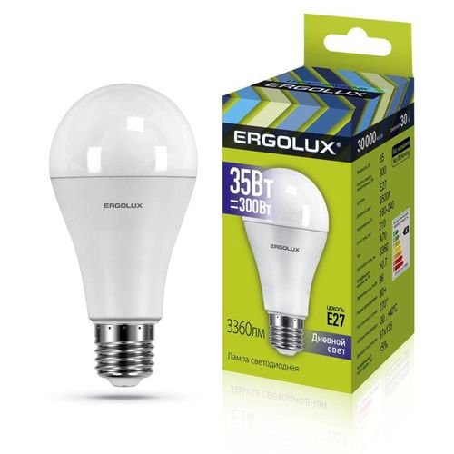 14232 Ergolux | Лампа светодиодная LED-A70-35W-E27-6K ЛОН 35Вт E27 6500К 180-240В