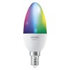 4058075485938 LEDVANCE | Лампа светодиодная SMART+ WiFi Candle Multicolour 5Вт (замена 40Вт) 2700…6500К E14 (уп.3шт)