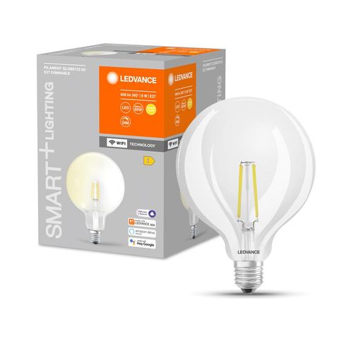 4058075528291 LEDVANCE | Лампа светодиодная SMART+ Filament Globe Dimmable 60 5.5Вт E27