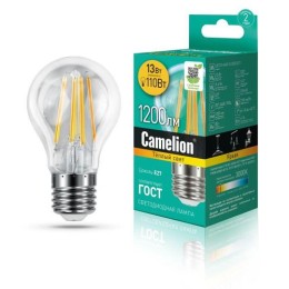 13716 Camelion | Лампа светодиодная филаментная LED13-A60-FL/830/E27 12Вт 220В